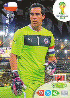Claudio Bravo Chile Panini 2014 World Cup #68
